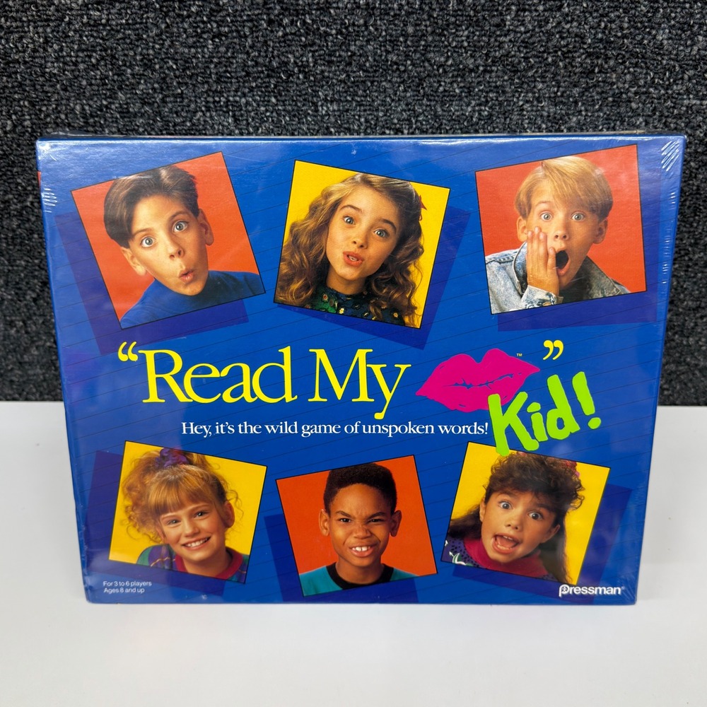 Vintage 1991 Read My Lips Kid Board Game Pressman New Sealed 90s Party Game 3653
